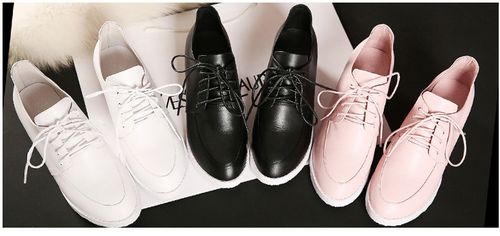 【歌思诺官网商城直销】gesino/歌思诺新款时尚系带单鞋女厚底平底